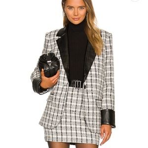 Lacadmie Tweed & faux leather set